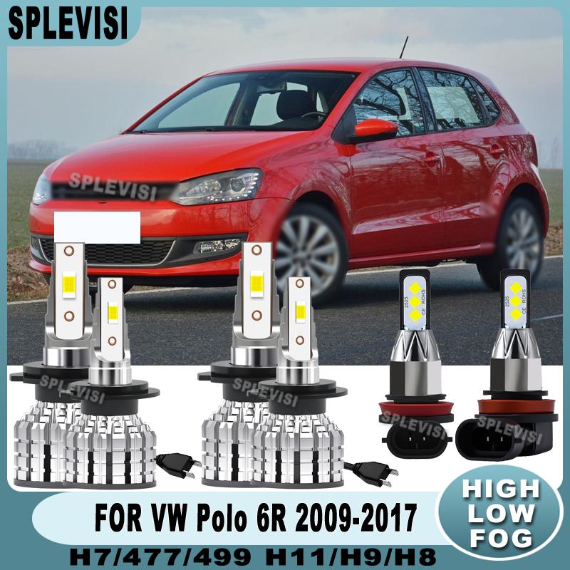Easy tall Swift Heat Dissipation 6000k LED Headlight Fog Light For VW Polo 6R 2009 2010 2011 2012 2013 2014 2015 2016 2017