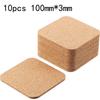 10Pcs Cork Coasters Square Cork Mat DIY Backing Sheet For Home Bar 100 X 100 X 3mm Cutlery MATS And Coasters Kitchen Home Parts