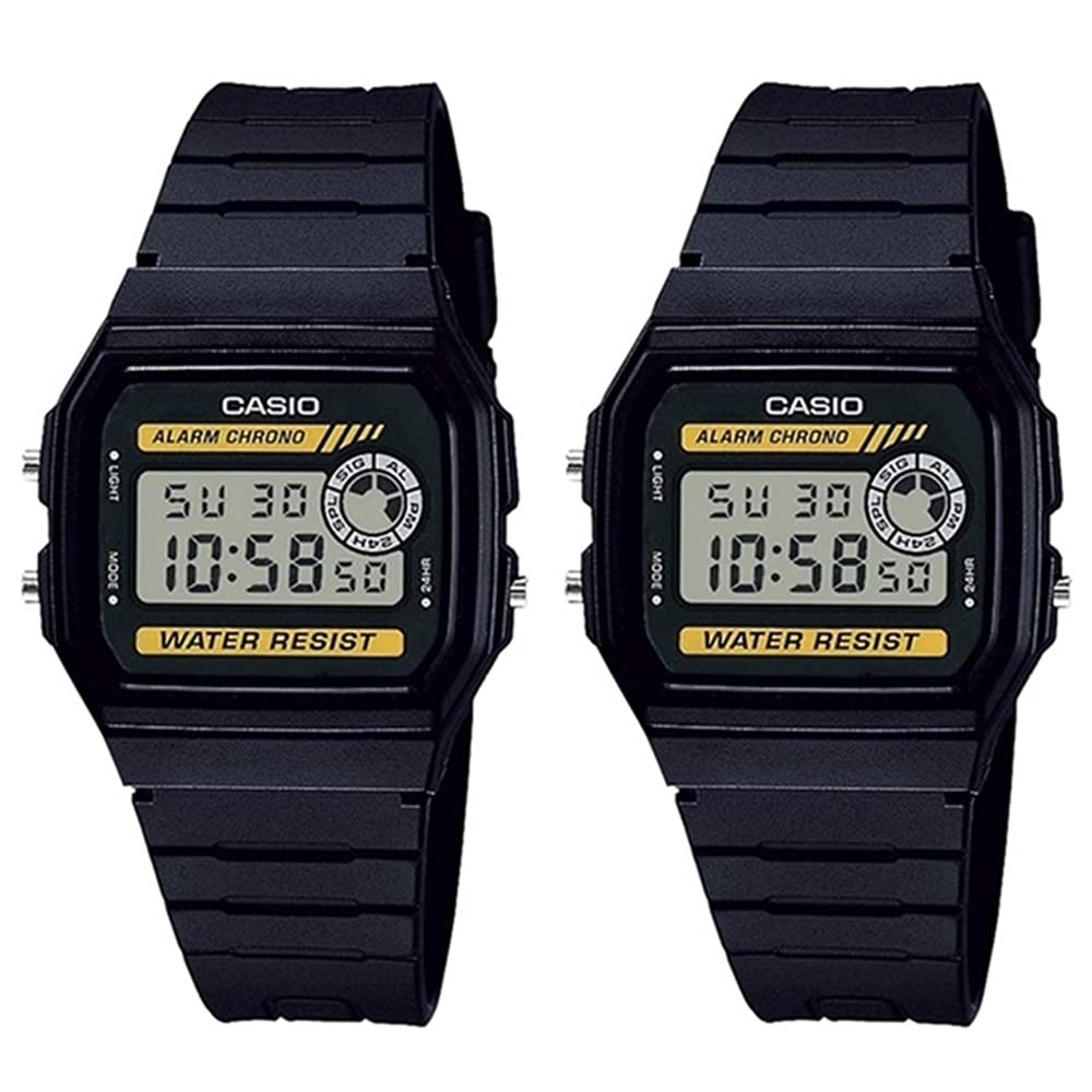 Casio Matching Pair Lightweight for Men and Watches, Digital, Unisex, Women, F-94WA-9JFF-94WA-9JF