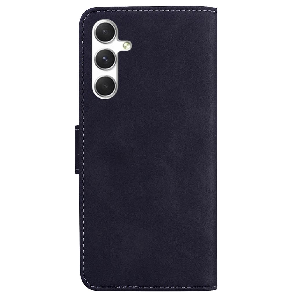For Samsung Galaxy S25 Case Solid Color Leather Wallet Phone Cover