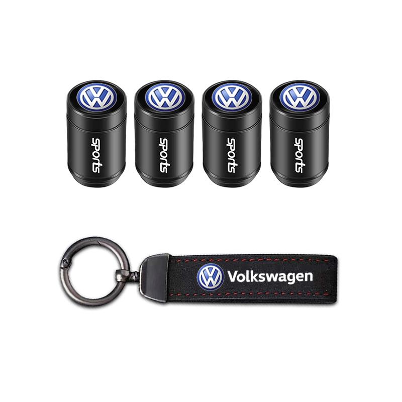 Car Tire Wheel Valve Caps Cover/Car Key Chain Ring Keychain For VW Golf Tiguan Jetta Passat T5 Polo Touran GTI Caddy Transporter zq2