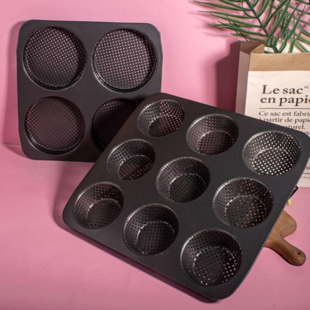 4/9/12 Hole Hamburger Bun Pan Carbon Steel Baking Pan Household Hamburger Bread Mold Bakery