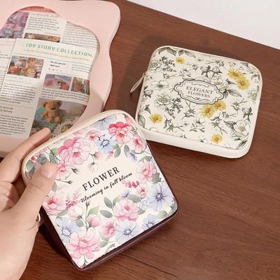 Женская косметичка для девочек, кошелек для монет, большая вместимость, сумка для гигиенических прокладок, портативный мини-органайзер для кабелей передачи данных, многоцелевой