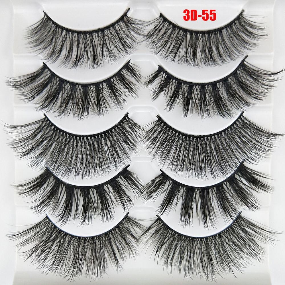Mixed Styles Full Strips Wispy Fluffy Hair Crisscross Extension Tools False Eyelashes 3D Mink Hair