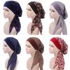 Womens Chemo Hat Turban Head Scarves Pre-Tied Headwear Bandana Elastic Band Soft
