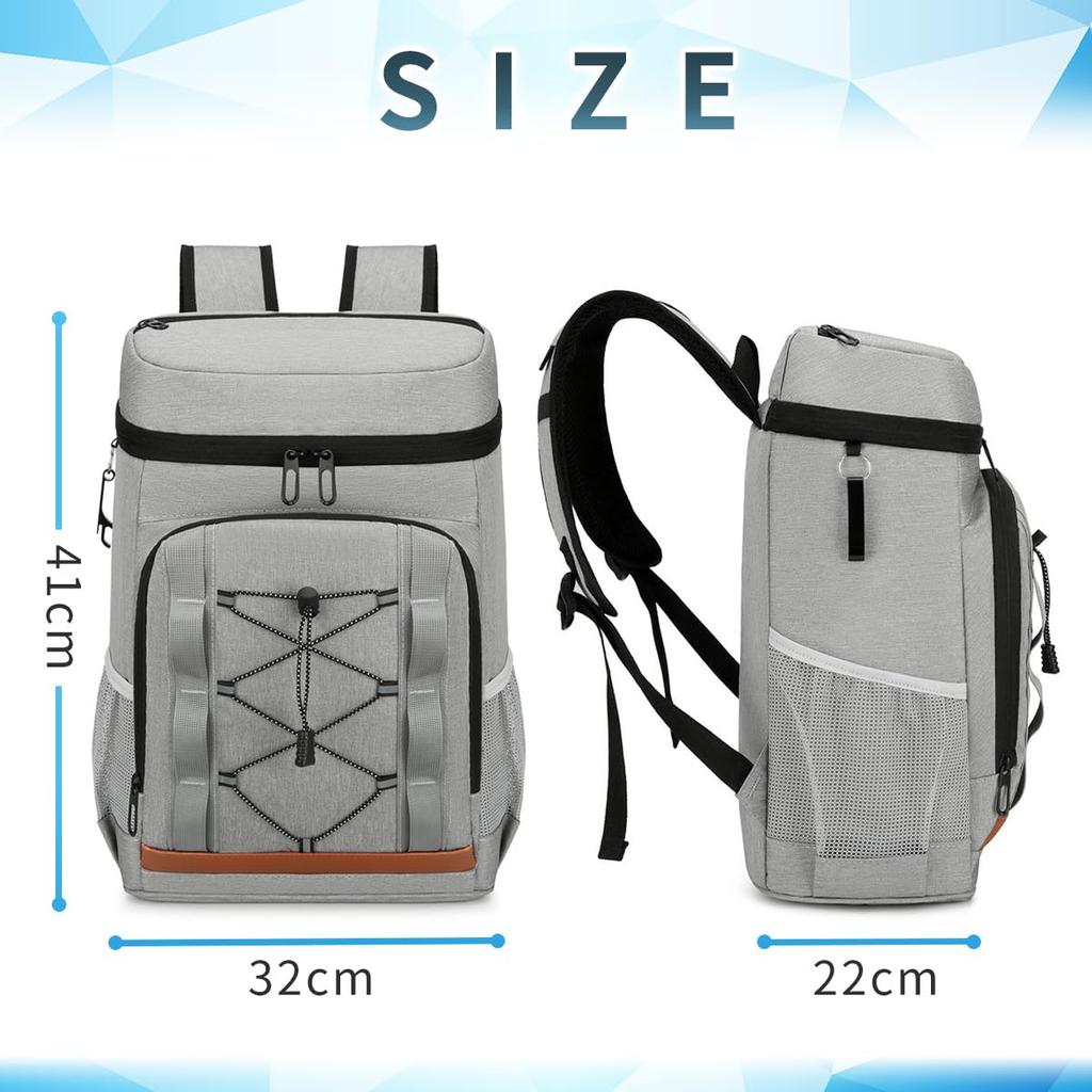 25L Insulated Large for Soft Cooler Abrasion Resistant Backpack, Capacity, Stylish, Travel, Shopping, Picnics, Camping, Bag, Lightweight, Insulated,