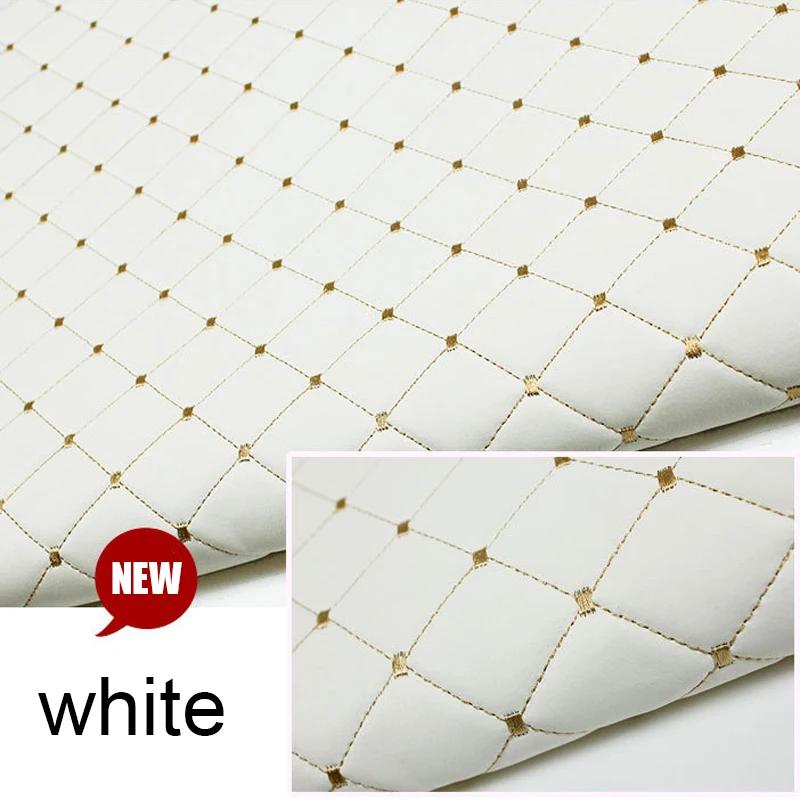 1m PVC Imitation Leather Fabric with Sponge Synthetic for Sew Bag Sofa Sponge Quilted Auto Interior Material Artificial Leather