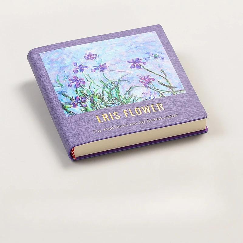 Маленькая книга с масляной живописью, мини-альбом с марками для путешествий, книга с пробивными отверстиями, квадратный блокнот, переносной блокнот