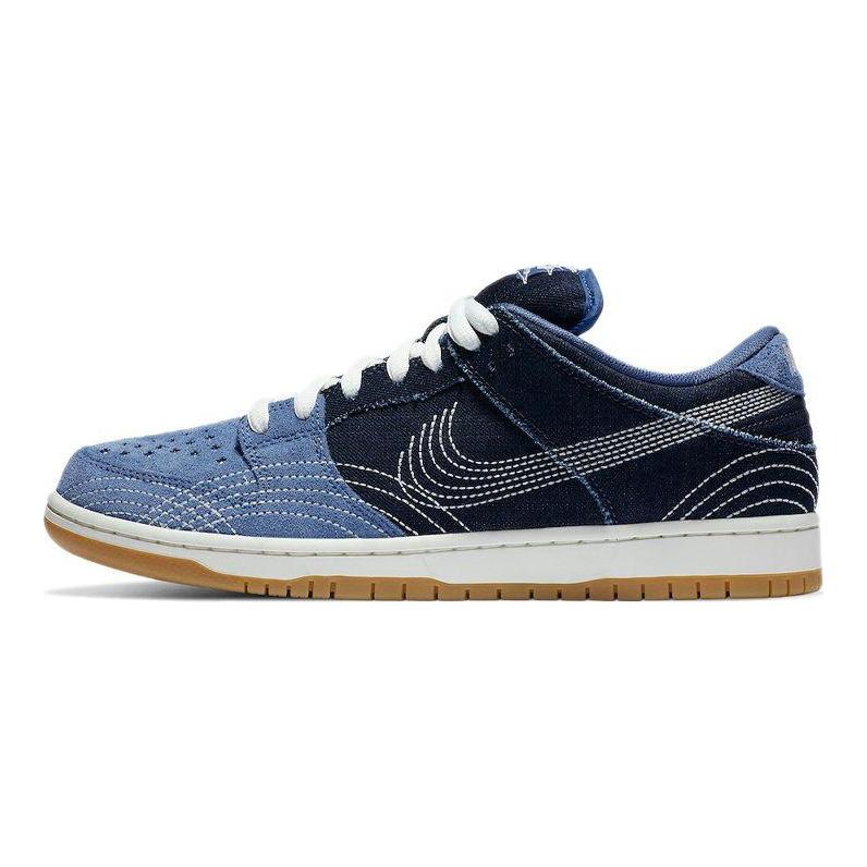 Nike Кроссовки унисекс Dunk Low Pro PRM SB Sashiko Pack Blue Mystic-Navy Gum-Light-Brown CV0316-400