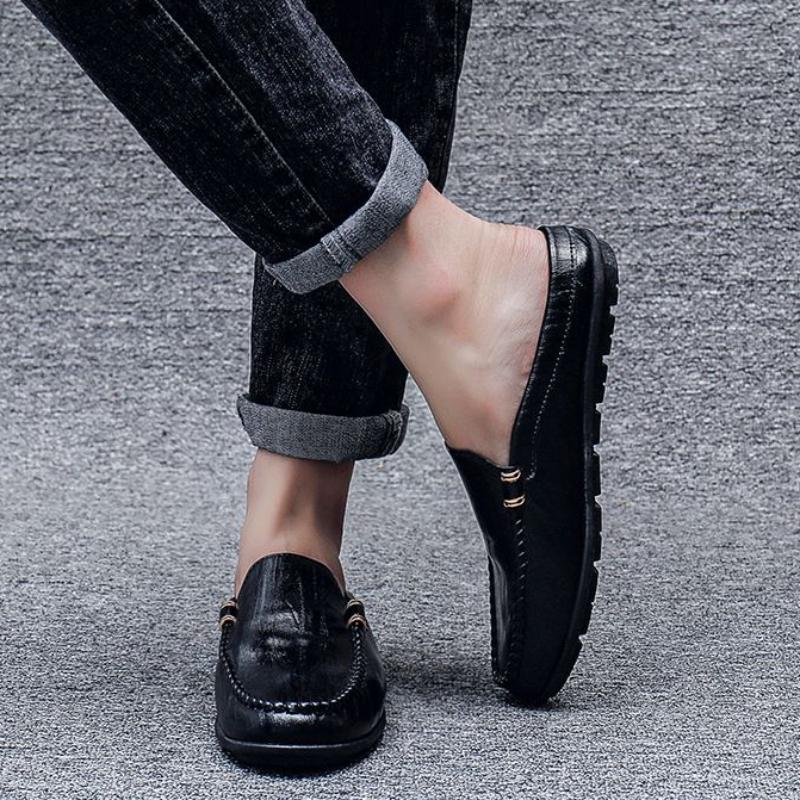 Male Slipper Mules Men's Shoe Outdoor Half Summer High Quality Slides Fashion Fun Cheap Shoes Liquidation Designer Luxury 2024