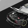 Новая модель автомобиля Dodge Challenger SRT Hellcat 2024 в масштабе 1/32, литая из металла, игрушка, машинка Diecasts со звуком и светом для детей, транспортное средство