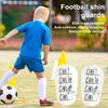 1 Pair Mini Soccer Shin Guards Letter Anti-slip Kids Teens Adults Players Miniature Shin Pads Protectors Football Games Protective Equipment