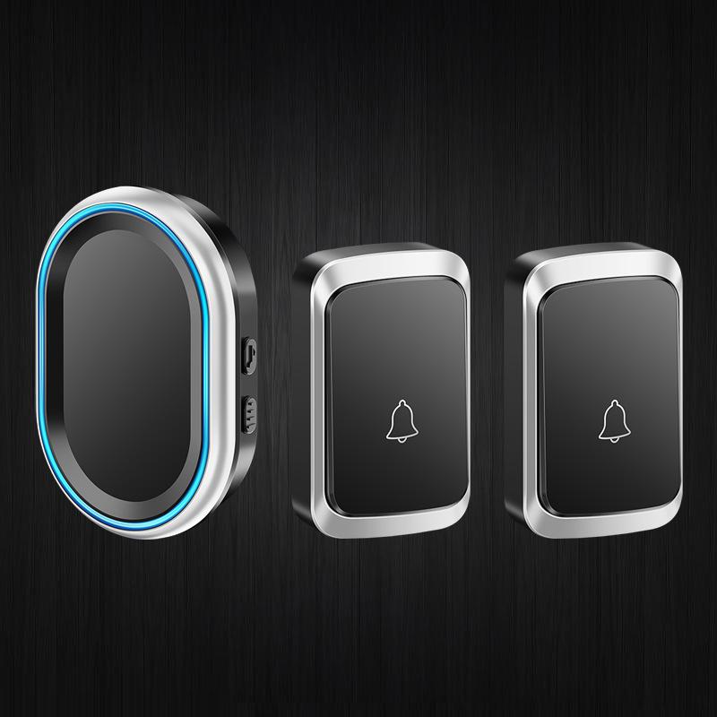 Waterproof Smart Wireless Doorbell with Ultra-Long Range, Dual Receivers, Ideal for Elderly