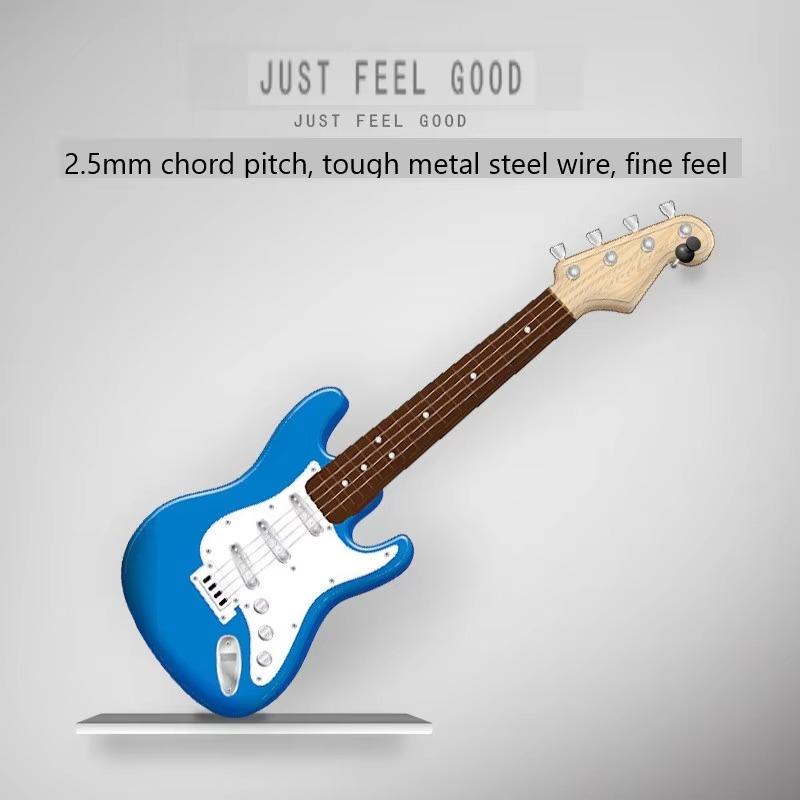 Детская рок-электрогитара игрушка многофункциональный инструмент натягиваемая струна игрушка электрогитара музыка