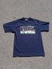 Vintage 90s Christmas Noel Spell Out Heavyweight Men’s L T-T-Shirt Blue USA Navy