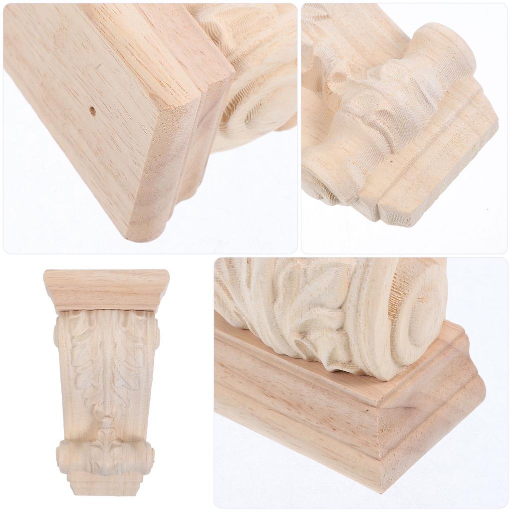 Wooden Corbel Large Carved Unfinished For Countertop Support Shelf Decor Rustic Home Decoration European Style Corbel