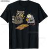Expressionist Scream Shirt Raccoon Lovers Artistic Raccoon T-Shirt Unisex's Casual Street Style Stretch Round Neck Tee Shirt Summer
