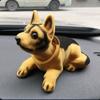 Кукла кивает собаке, трясет головой, смола, имитация автомобиля, игрушка для собаки, украшение на приборную панель, украшение для автомобиля, милые автомобильные аксессуары для девочек и женщин