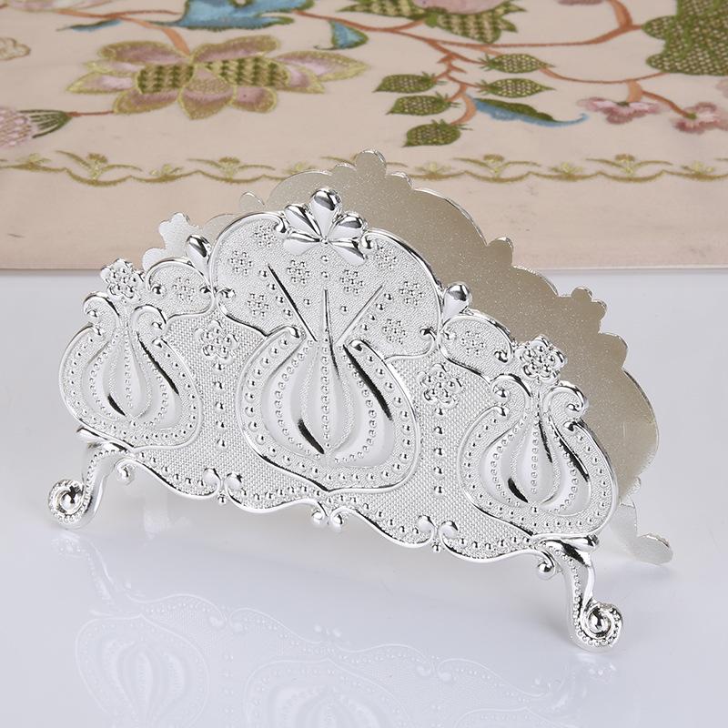 Европейский ресторанный держатель для салфеток, высококачественный цинковый сплав, трехмерный, простой, ретро, держатель для салфеток для хранения в западном ресторане