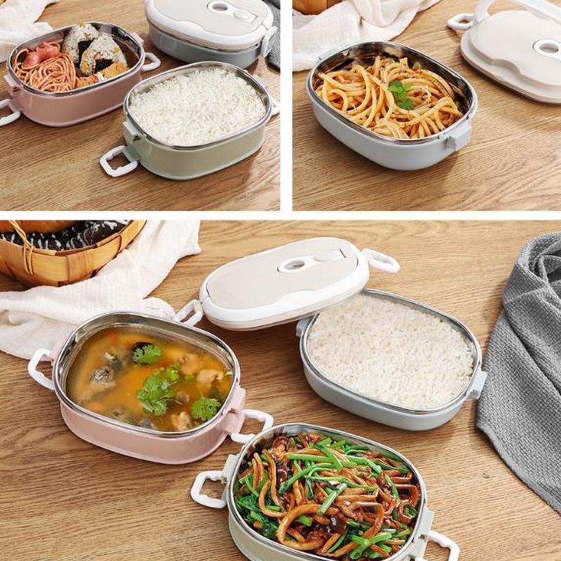 Коробка из нержавеющей стали, изолированный термоконтейнер для еды, коробка для студентов, детей, работы