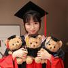Doctor Graduation Teddy Bear Plush Toy with Hat, Customizable Logo