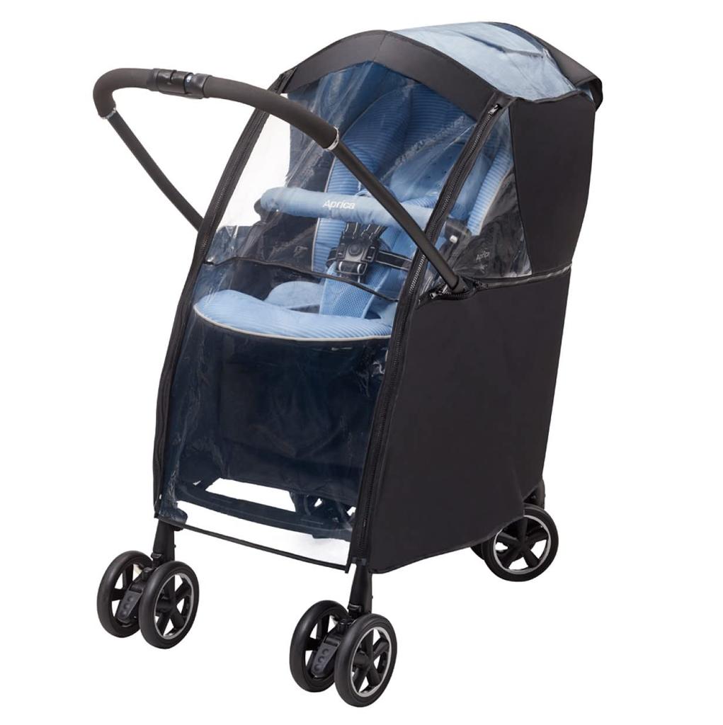 Чехол-дождевик для коляски Aprica Multi Rain Cover Plus, совместимый с Karoon Air 2023917 Lacuna, Runrun, (черный)