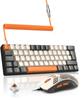 T60 Wired Mechanical Mechanical Keyboard Gaming Keyboard Mouse Set RGB Backlit Tenkeyless All Keys TKL Low Noise Home Work Mini 62 Keys Coiled Cable