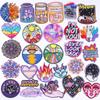 Cartoon Embroidery Patch Space Flower Animal Patch Iron On Patches For Clothing Thermoadhesive Patches On Clothes Jacket Sew DIY