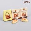 2Pcs Simulation Dessert Bread Ornaments Accessories Decoration Model Diy Dollhouse Toys