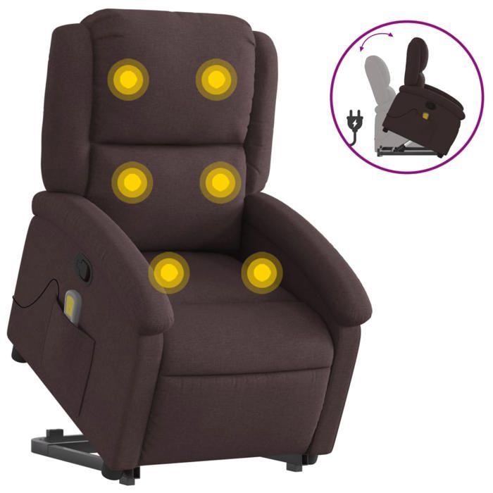 VidaXL Reclining Massage Armchair, Relaxation Chair with Adjustable Backrest and Footrest, Living Room Seat, Modern, 3204181
