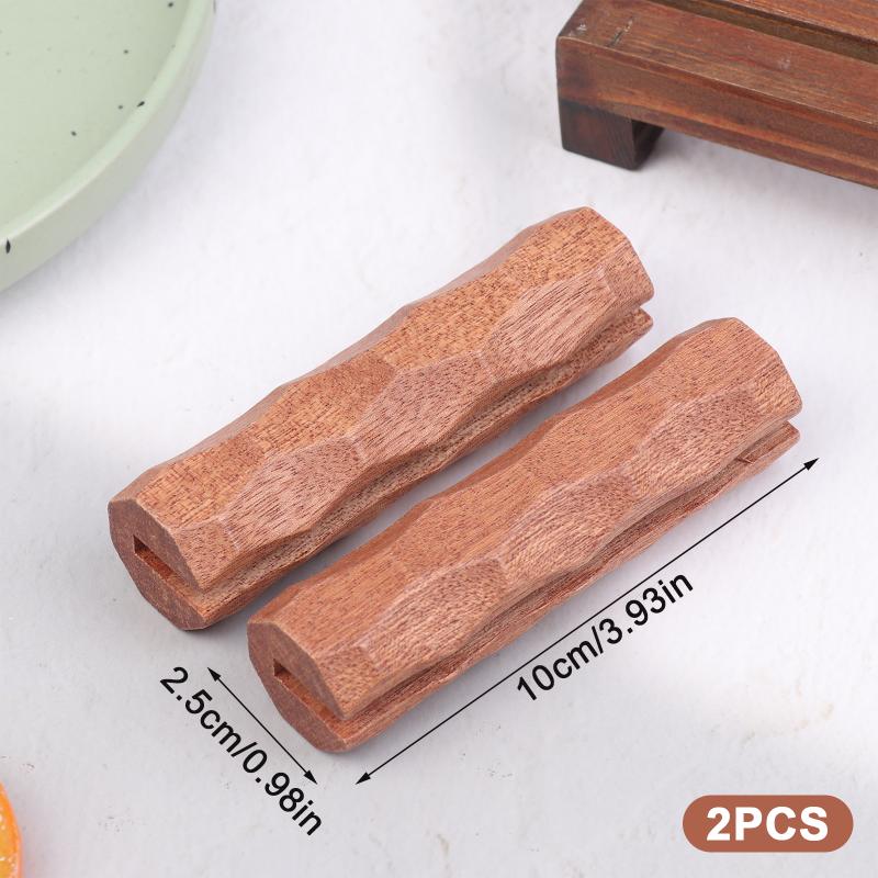 2 шт. Сапеле Сковорода Изолированная ручка Защита от ожогов Сковорода-гриль Изолированная ручка Термостойкая Для посуды Сотейник Сковорода для жарки