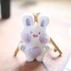Adorable Cute Bunny Plush Toy Keychain Soft Short Plush Cartoon Rabbit Bag Charm
