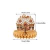 9pcs Christmas Honeycomb Centerpieces Ornaments With Santa Snowman Elk Design For Christmas Party Favors Table Decors