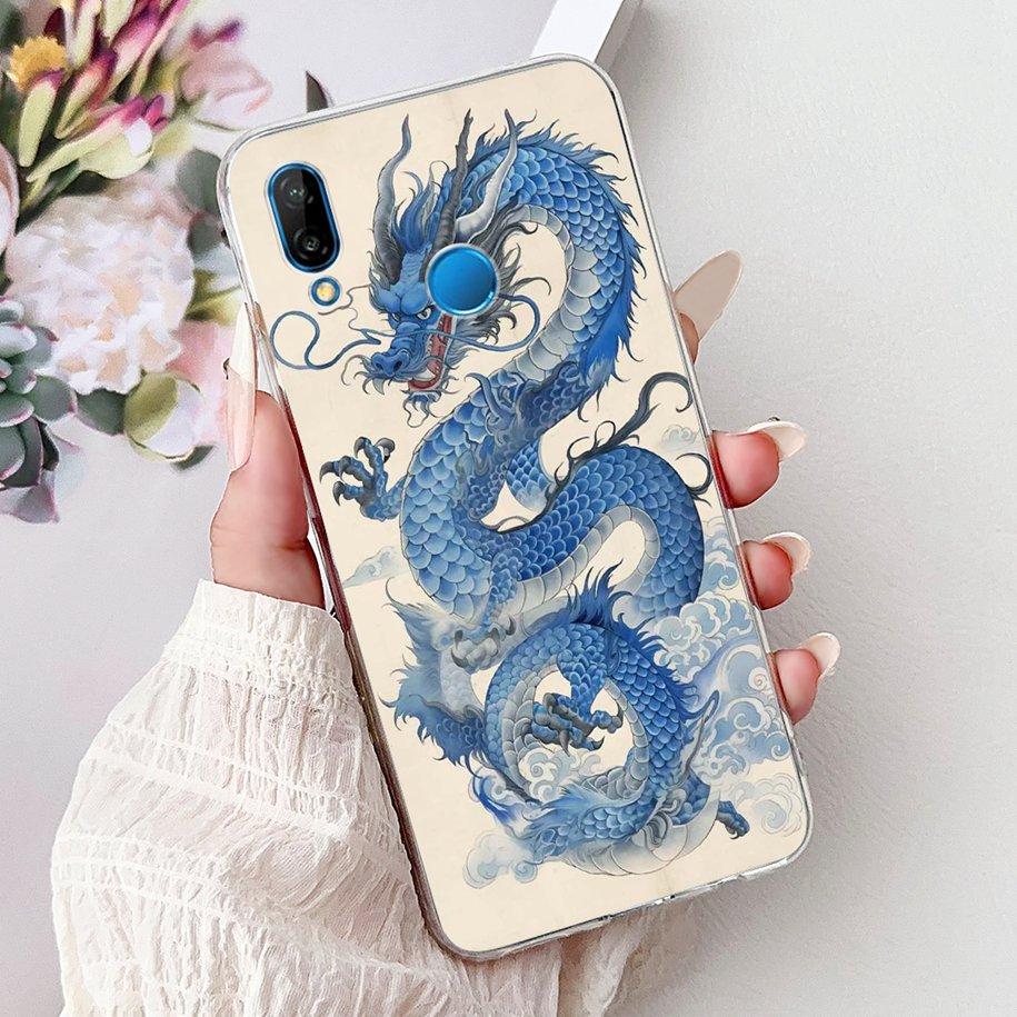 Для чехла Huawei P20 Lite Чехол для телефона ANE-LX1 ANE-LX2 ANE-LX3 Прозрачный Funda Крутой Мультяшный Чехол на Huawei P20Lite Nova 3e Capa