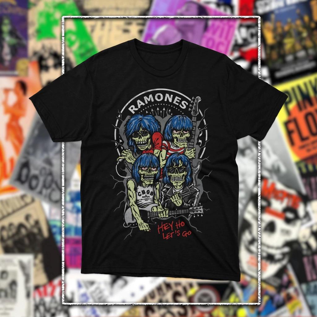 The Ramones Band Punk Rock 50th Anniversary Unisex Women T Shirt Unisex Cotton Short Sleeve Y2k Oversized Vintage Tees Popular Tops