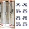8PCS Twin Shower Screen Door Rollers/Runners/Wheel Top & Bottom 23mm Replacement
