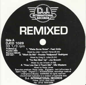 CD РАЗНЫЕ - Remixed DJCD1029 D.J. Internatio 1991 США Танцевальная и Электронная Б/У
