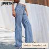 Женские модные повседневные брюки и капри JPNTKY однотонные с принтом