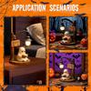 New 3D resin Halloween warm light with reading ghost night light brown 1 pieces