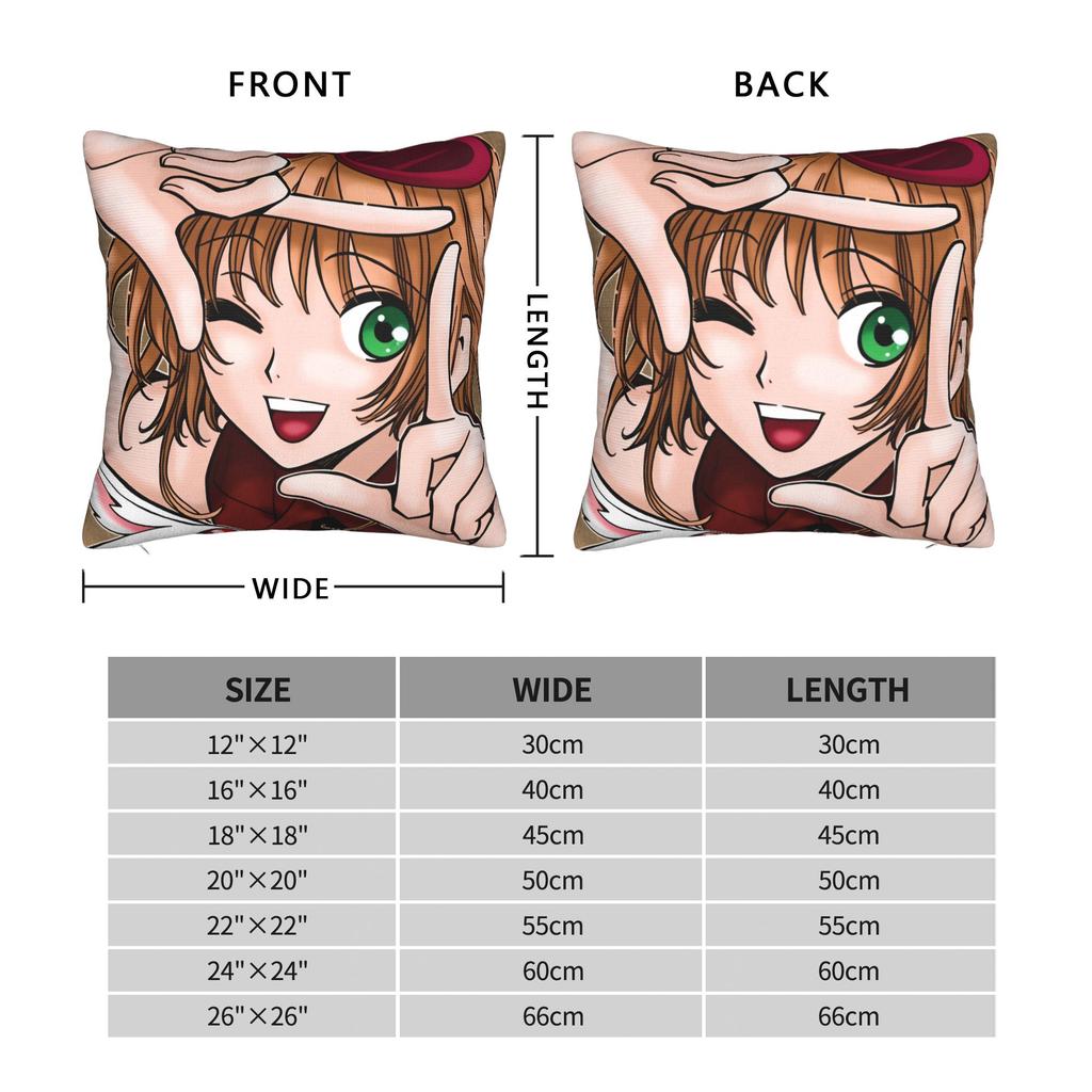Tsubasa Sakura Syaoran Pillow Cover Soft Cushion Cover Cute Funny Pillow Case For Office Car Home Decor