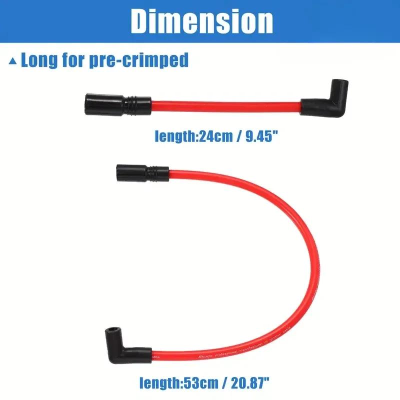 Universal Motorcycle Spark Plug ignition coil, iridium power cable, Dirt Bike, Kart, ATV, Scooter, moped, Yamaha, Kawasaki