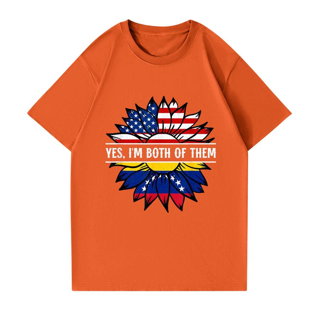 Женская и мужская модная футболка с круглым вырезом, повседневная, с принтом, с коротким рукавом