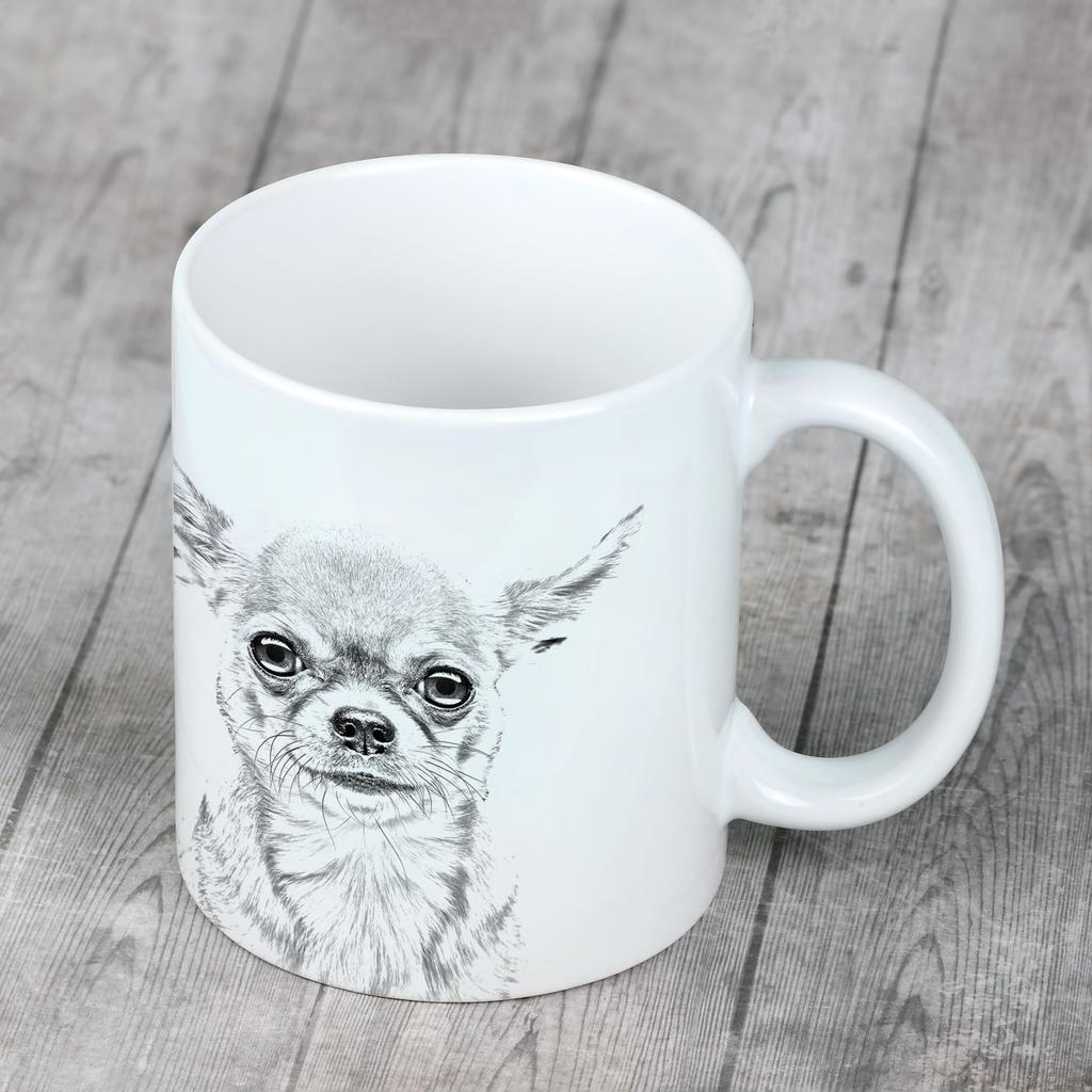 Chihuahua short-haired, Chihuahua smooth - cup with a dog, cute cup with graphics, a gift with your photo from the Art-Dog brand