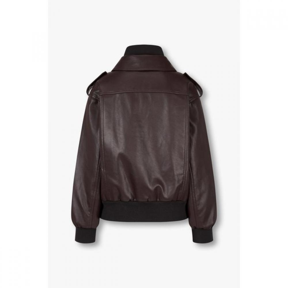 Studio Tomboy Leather Bomber Jacket 9105161a01