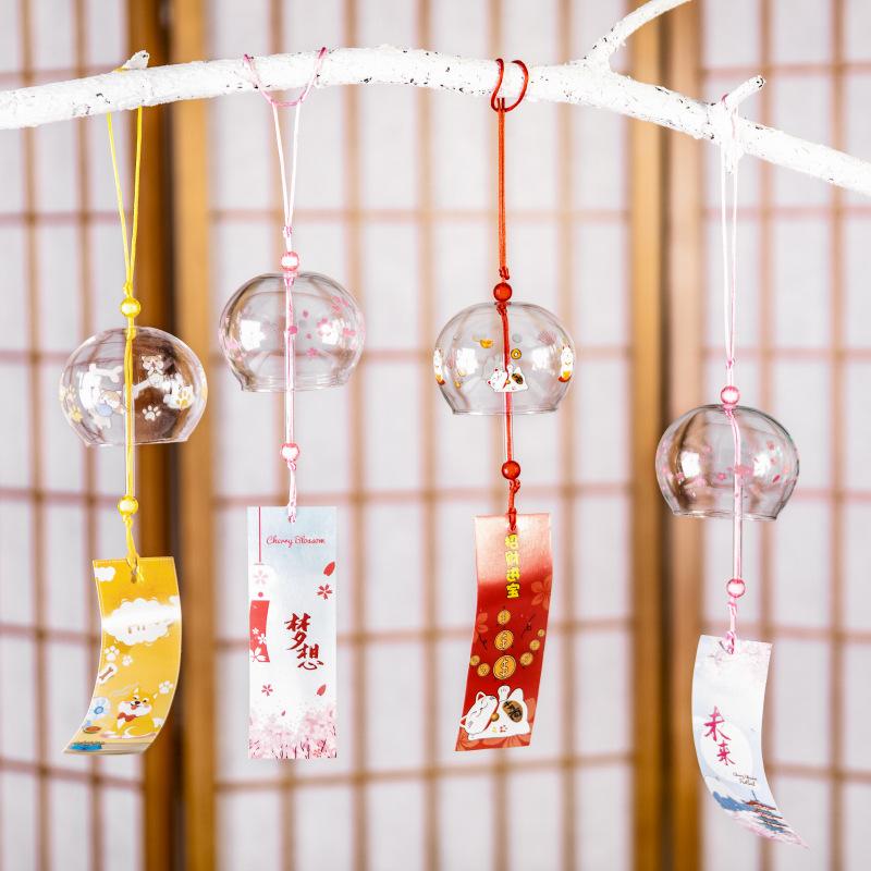 16 Kinds Wind Bell Japan Cute Wind Chimes Furin SpaKitchen Office Ornaments Japanese Room Decor for Home Decoration Party