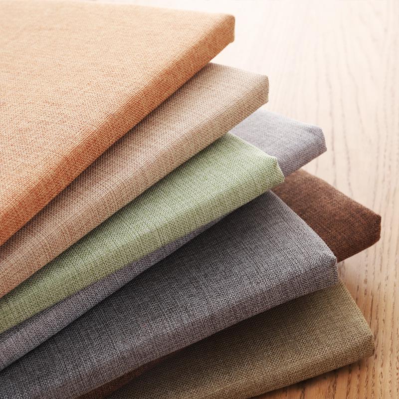 Летняя хлопково-льняная подушка для стула для общежитий, домов, офисов и табуретов