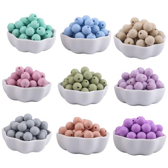 Силиконовые 10 шт. 12 мм однотонные бусины, многоцелевые, легкие, надежные, практичные, круглые бусины для прорезывания зубов, товары для детей
