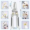 1pc Multifunctional Needle-Nose Pliers, Wire Cutting Crimping Stripping Pliers, Flat Head Electrician's Tool for Wiring Repair, Mechanical Maintenance