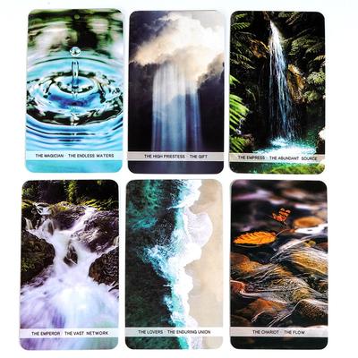 The Flow Tarot of Water Element Cards Game Гадательная колода Английские версии Издание Настольная игра Oracle для вечеринки