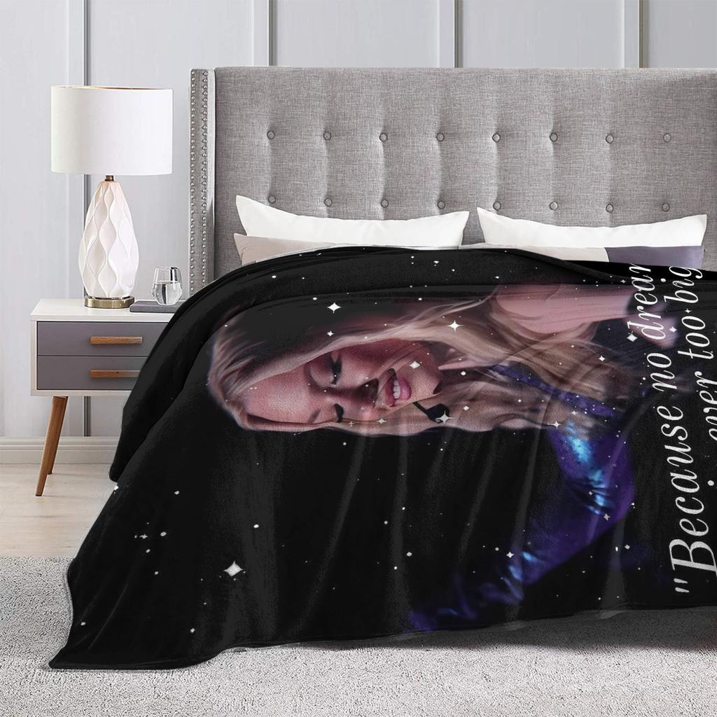 S-Freyas Skye British Singer Soft Blanket  Students Plush Bedding Throws Aesthetic Couch Bed Flannel Bedspread Sofa Bed Cover